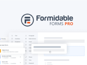 Formidable Forms Pro – WordPress Form Builder Plugin