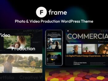 Frame – Produção de Fotos e Vídeo WordPress Tema