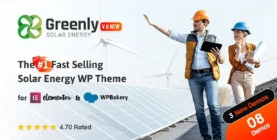 Greenly - Ecologia & Energia Solar WordPress Tema