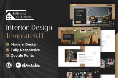 Hillcrest – Interior Design Elementor Template Kit