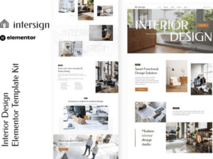 InterSign - Design de Interiores & Arquitetura Elementor Template Kit