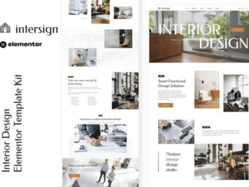 InterSign - Design de Interiores & Arquitetura Elementor Template Kit