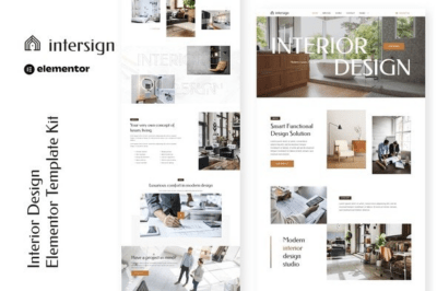 InterSign - Design de Interiores & Arquitetura Elementor Template Kit