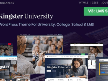 Kingster – Educação WordPress Para Universitário Faculdade e Escola