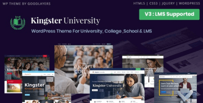 Kingster – Educação WordPress Para Universitário Faculdade e Escola