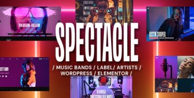 Spectacle – Music WordPress Tema