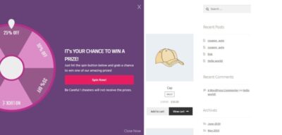 Spin Wheel for WooCommerce