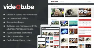 VideoTube - Tema WordPress Vídeo Responsivo