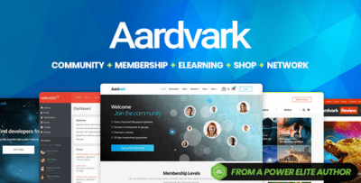 Aardvark - Comunidade Associação BuddyPress Tema