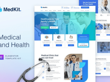 MedKit - Saúde e Medical Elementor Template Kit