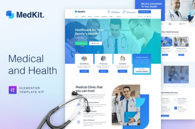MedKit - Saúde e Medical Elementor Template Kit