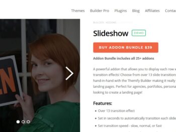 Slideshow Themify Builder