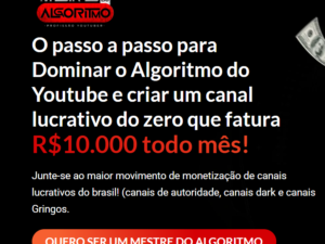 Mestres do Algoritmo 2.0 Profissão Youtuber