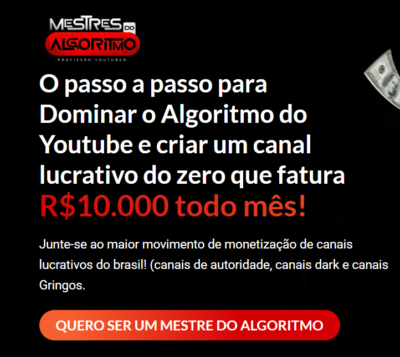 Mestres do Algoritmo 2.0 Profissão Youtuber